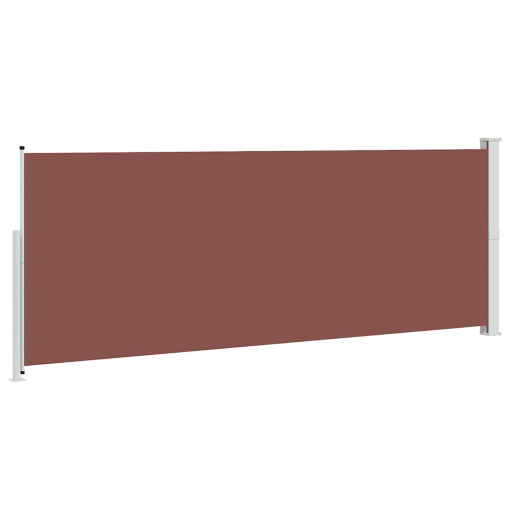 vidaXL Patio Retractable Side Awning 180x500 cm Brown 6