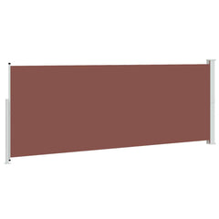vidaXL Patio Retractable Side Awning 180x500 cm Brown 6