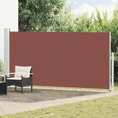 vidaXL Patio Retractable Side Awning 180x500 cm Brown 1