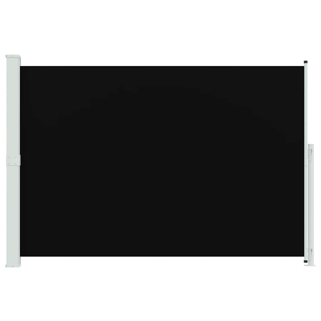 vidaXL Patio Retractable Side Awning 200x314 cm Black 4