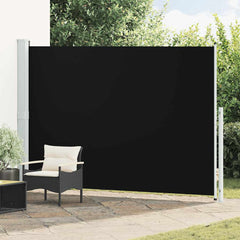 vidaXL Patio Retractable Side Awning 200x314 cm Black 1