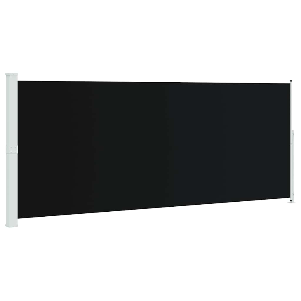 Patio Retractable Side Awning Black, image 2