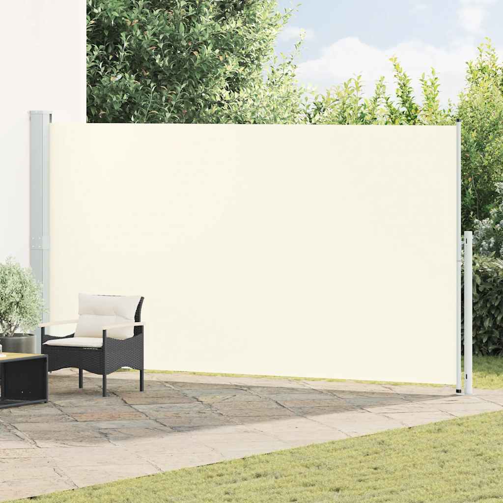 vidaXL Patio Retractable Side Awning 200x514 cm Cream 1