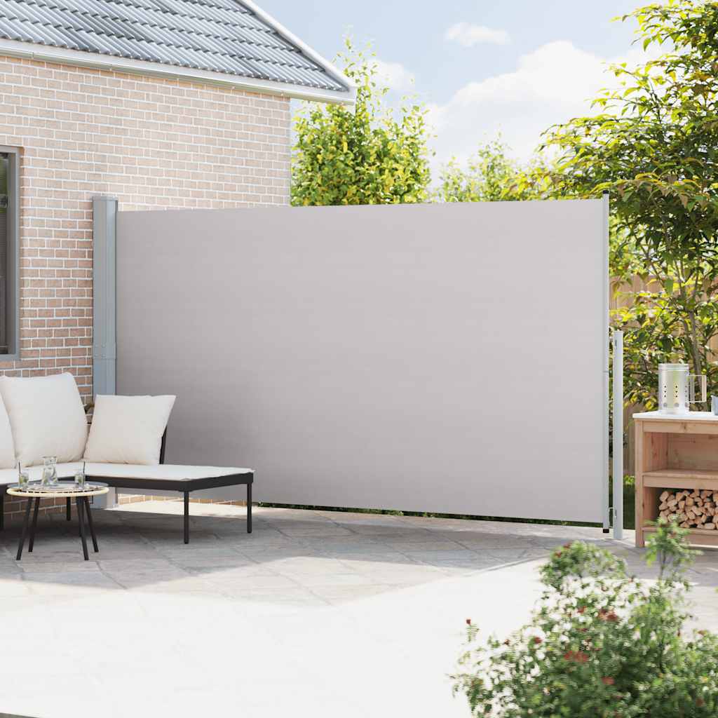 vidaXL Patio Retractable Side Awning 200x514 cm Grey 3