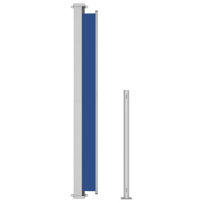 Patio Retractable Side Awning 200x500 cm Blue