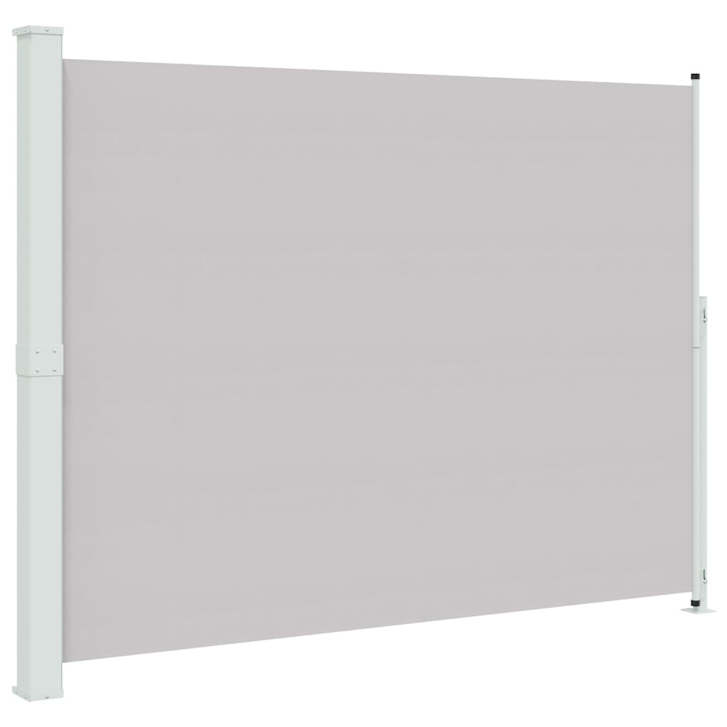 Patio Retractable Side Awning 220x314 cm Drop 300 cm Width 220 cm Grey