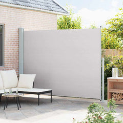 Patio Retractable Side Awning 220x314 cm Drop 300 cm Width 220 cm Grey