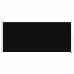vidaXL Patio Retractable Side Awning 220x514 cm Black 4