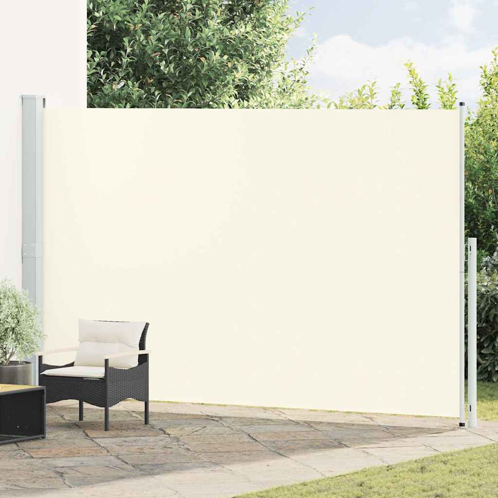 vidaXL Patio Retractable Side Awning 220x514 cm Cream 1