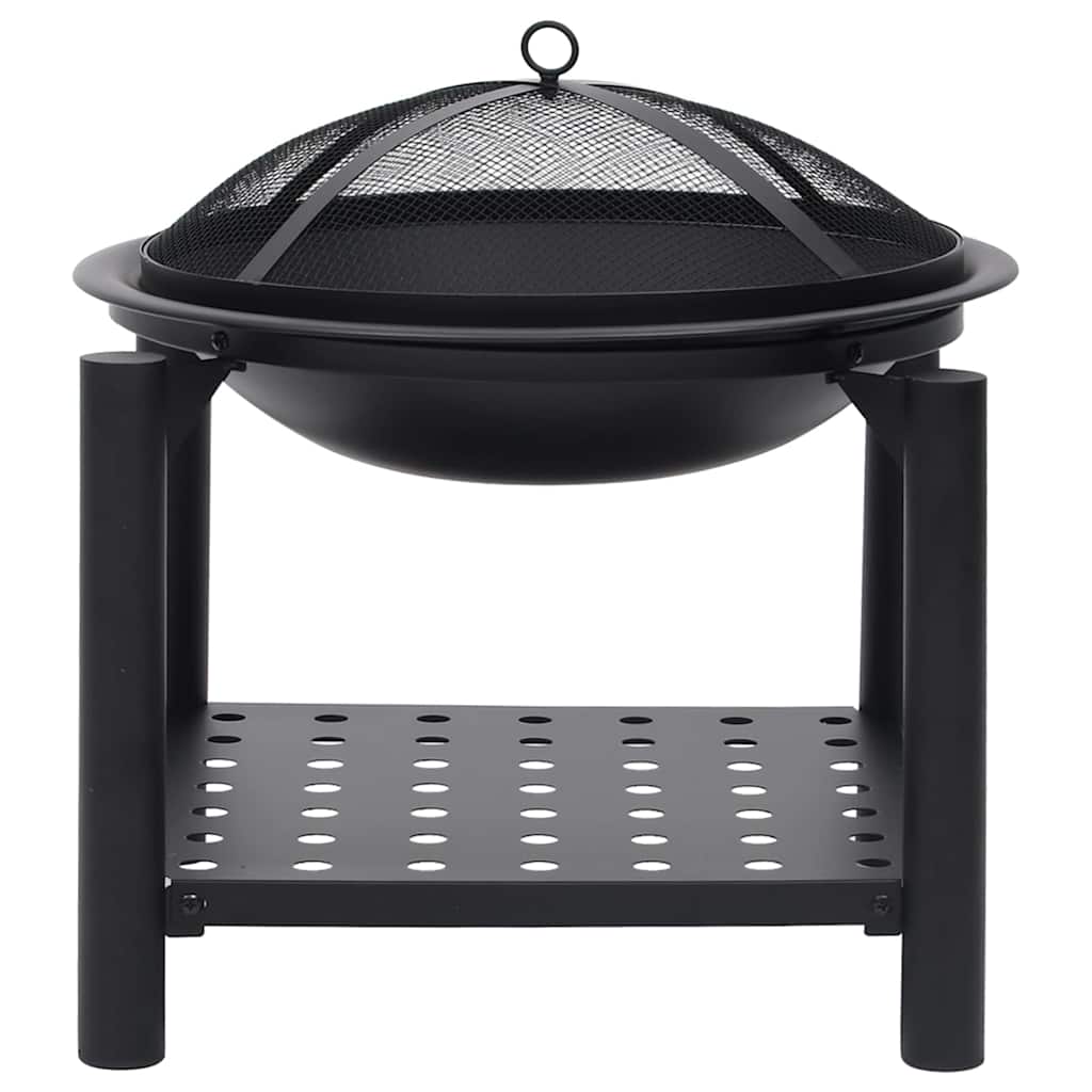 313639 vidaXL Fire Pit with Poker 54x54x55 cm Steel 4