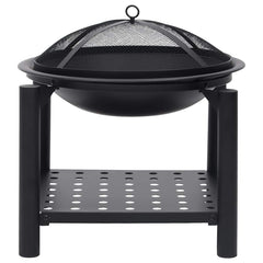 313639 vidaXL Fire Pit with Poker 54x54x55 cm Steel 4