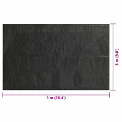 vidaXL Pool Cover | Black | Polyethylene | 500 x 300 cm 6