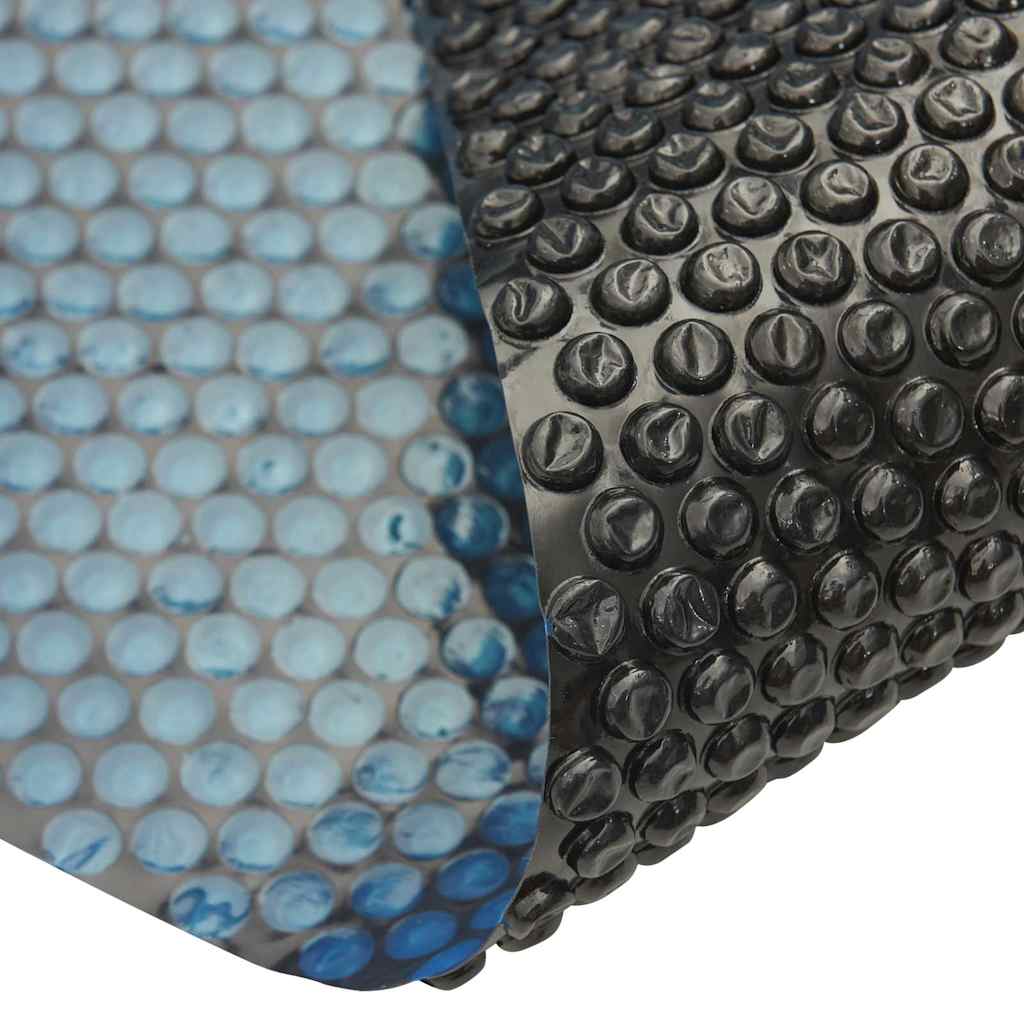 vidaXL Floating PE Solar Pool Film 732x366 cm Black and Blue 3