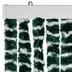 vidaXL Insect Curtain Green and White 100x220 cm Chenille 4