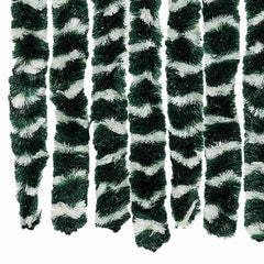 vidaXL Insect Curtain Green and White 100x220 cm Chenille 5