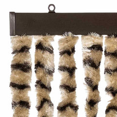 vidaXL Insect Curtain Beige and Brown 56x185 cm Chenille 4