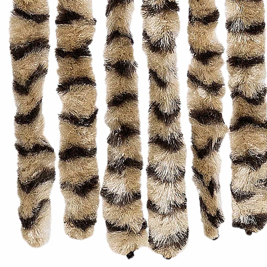 vidaXL Insect Curtain Beige and Brown 56x185 cm Chenille 5