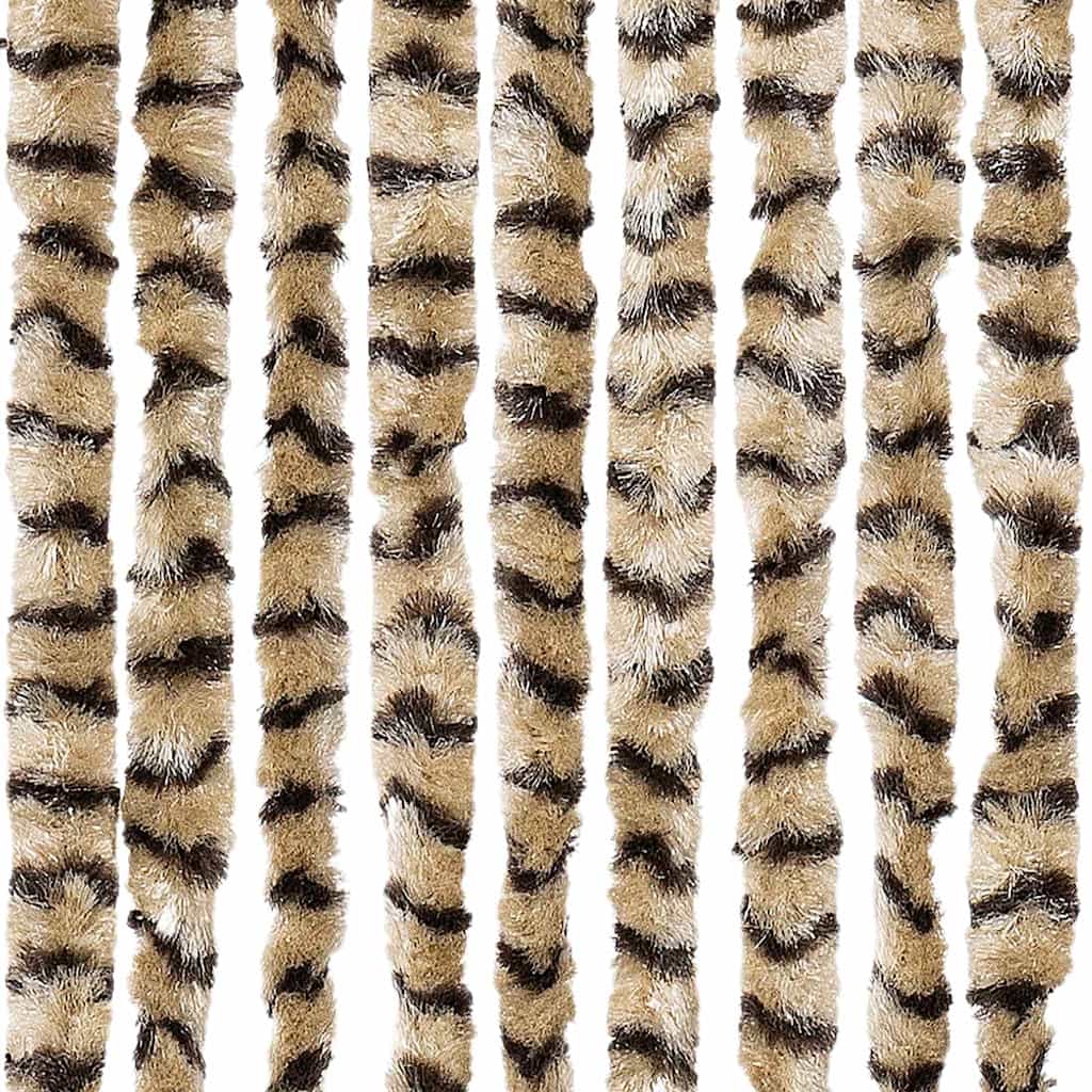 vidaXL Insect Curtain Beige and Brown 56x185 cm Chenille 6