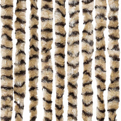 vidaXL Insect Curtain Beige and Brown 56x185 cm Chenille 6