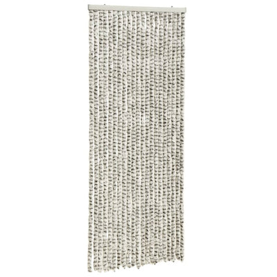 Insect Curtain Light and Dark Grey 56x185 cm Chenille