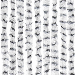 vidaXL Insect Curtain Light and Dark Grey 56x185 cm Chenille 6