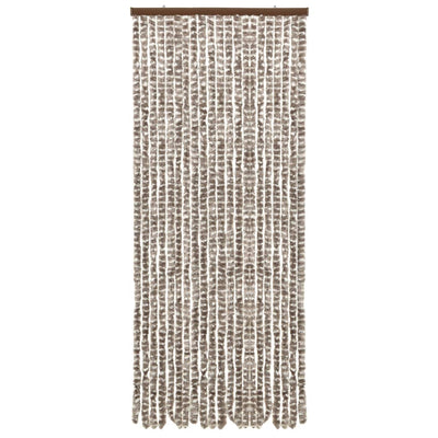 Insect Curtain Taupe and White 56x185 cm Chenille