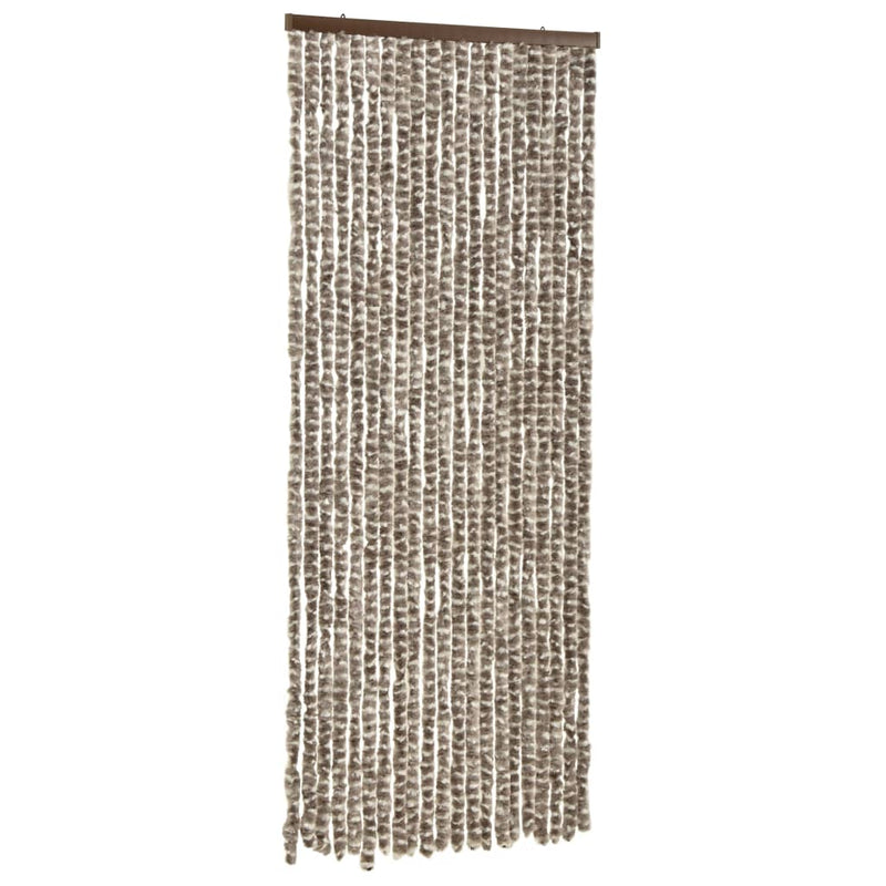 Insect Curtain Taupe and White 56x185 cm Chenille