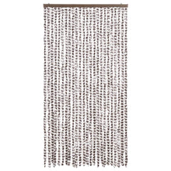 vidaXL Insect Curtain Taupe and White 100x220 cm Chenille 3