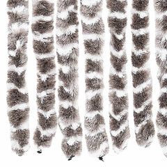 vidaXL Insect Curtain Taupe and White 100x220 cm Chenille 5
