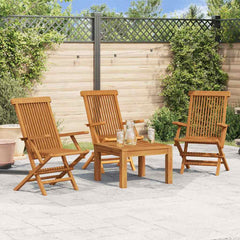 Folding Chairs Solid Teak Wood 3