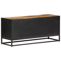 vidaXL TV Cabinet | Natural Mango Wood | Solid Build | Medium | TV Cabinet 4