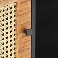 vidaXL TV Cabinet | Natural Mango Wood | Solid Build | Medium | TV Cabinet 6