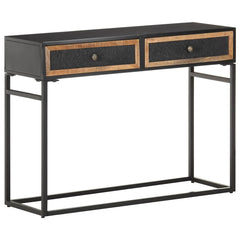 323151 vidaXL Console Table 100x35x75 cm Solid Mango Wood 1