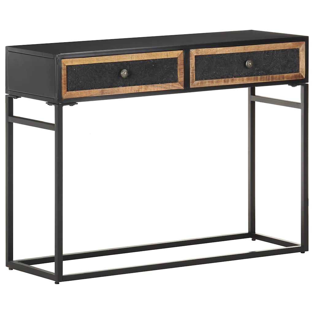 323151 vidaXL Console Table 100x35x75 cm Solid Mango Wood 4