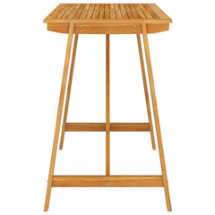 Garden Bar Table Solid Acacia Wood 140 x 70 x 104 cm