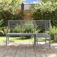312423 vidaXL Garden Corner Bench Grey 140 cm Solid Acacia Wood 3