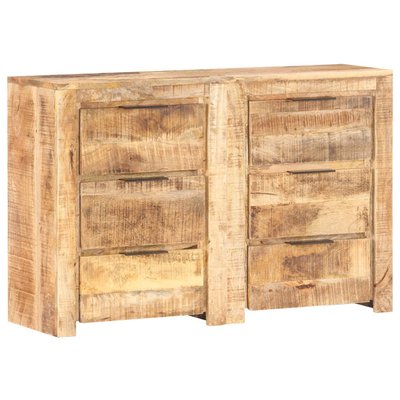 Drawer Cabinet 118x33x75 cm Solid Mango Wood