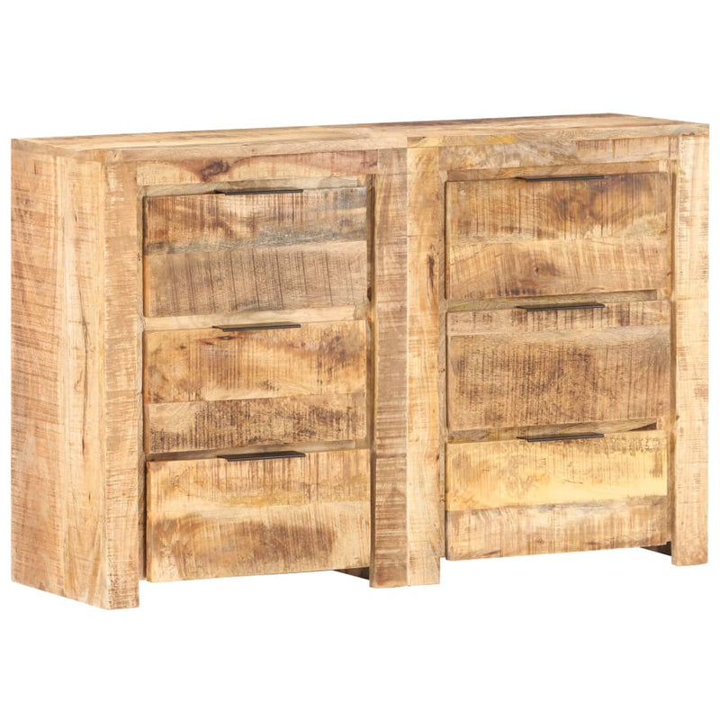 Drawer Cabinet 118x33x75 cm Solid Mango Wood