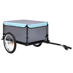 Bike Trailer 65 kg Grey and blue