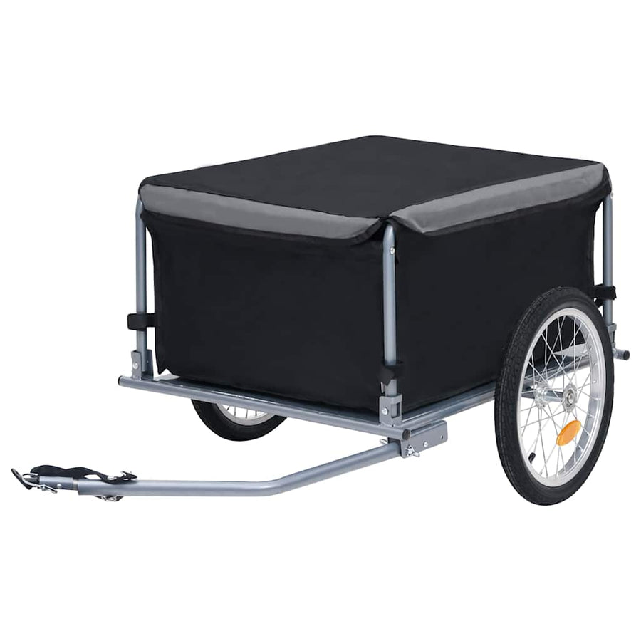 Bike Trailer 65 kg Black and grey