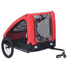 Pet Bike Trailer Red and black