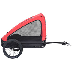 Pet Bike Trailer Red and black