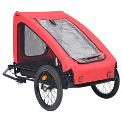 Pet Bike Trailer Red and black