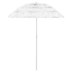 vidaXL Hawaii Beach Parasol White 180 cm 1