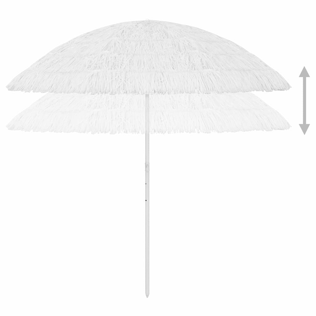 Hawaii Beach Parasol White 300 cm, image 4