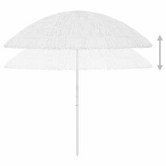 Hawaii Beach Parasol White 300 cm, image 4
