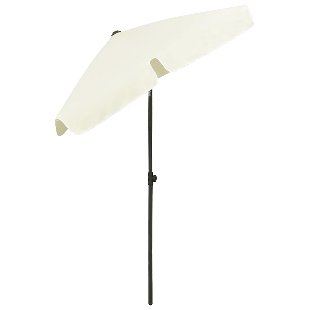 vidaXL Beach Parasol | Sand Yellow | Polyester | 180x120 cm | Tiltable 4