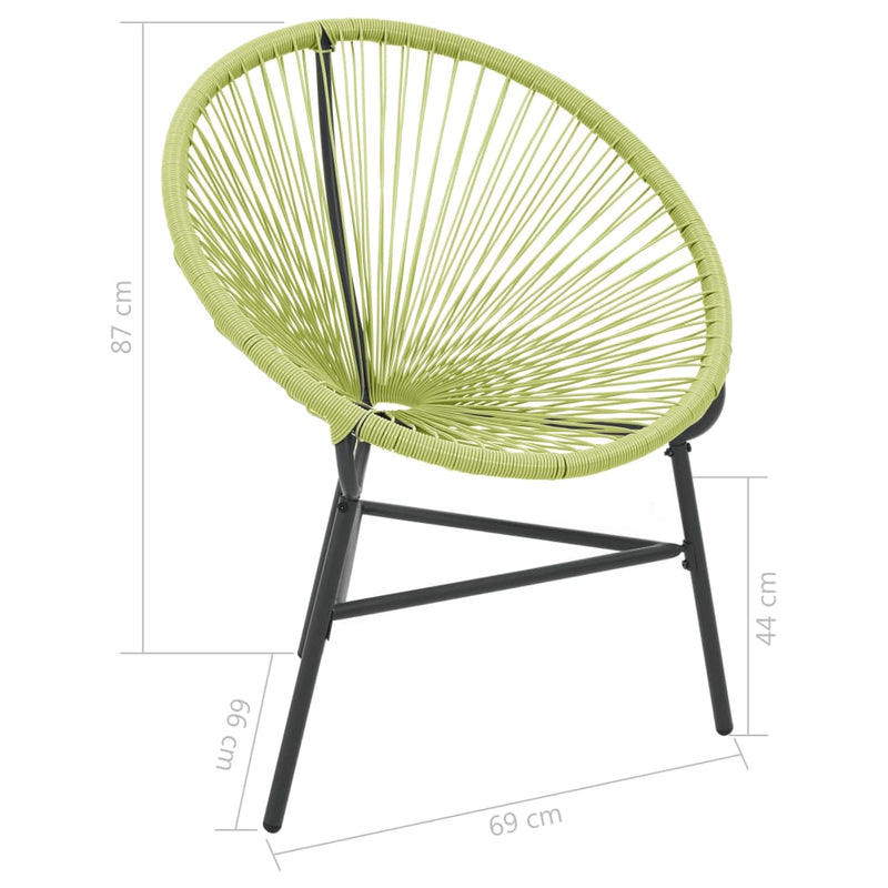 Garden Acapulco Chair Poly Rattan Green