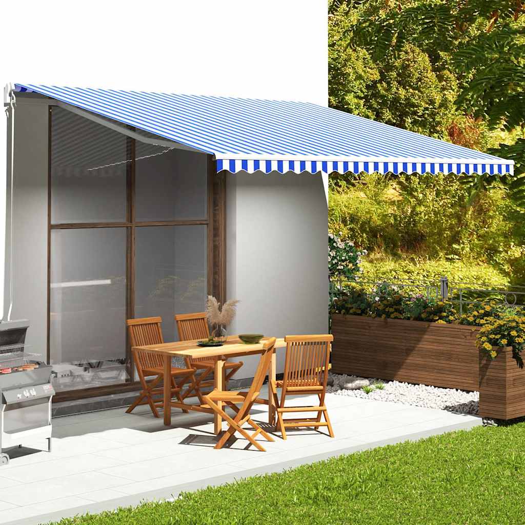 vidaXL Awning Replacement Fabric 500x350 cm Polyester Drop 3.5 m Width 5 m