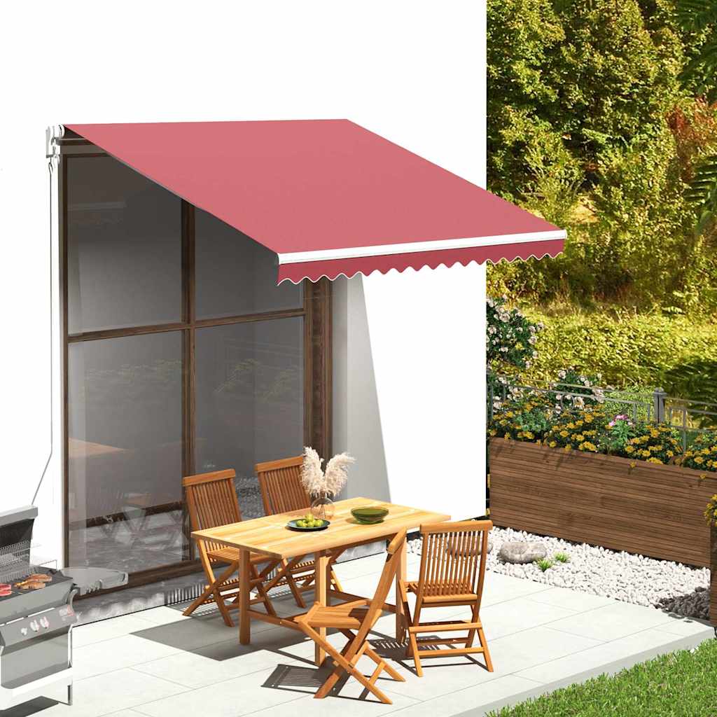 vidaXL Awning Replacement Fabric Burgundy Red 300x250 cm Polyester 1